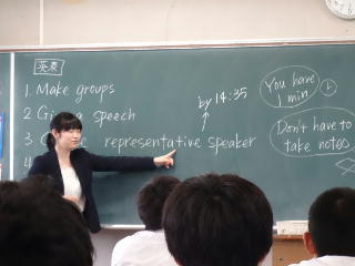 英語科の授業"