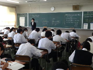 数学科の授業"