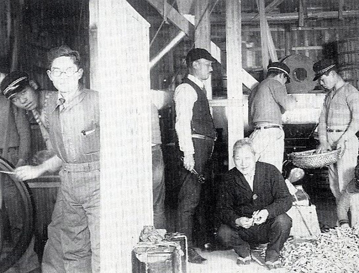 １９３６年当時の水産製造実習