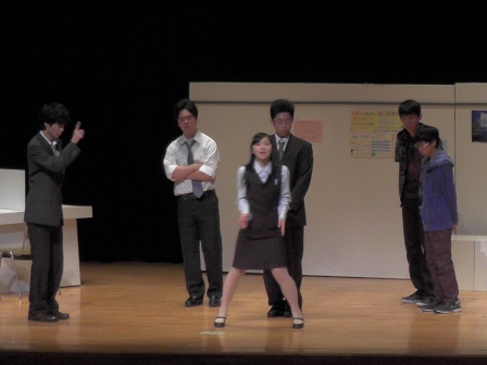 演劇部上演風景