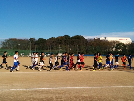 サッカー部　練習風景