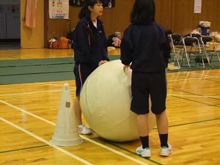 なのはな合同運動会の手伝いの様子