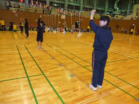 なのはな合同運動会の手伝いの様子
