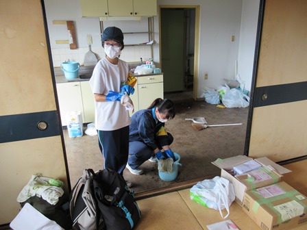 「台風１５号による被災地の支援活動」の様子
