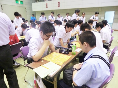 第39回全国高等学校・総合文化祭・将棋部門の様子