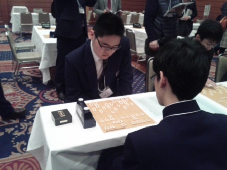 第２３回全国高等学校文化連盟将棋新人大会の様子
