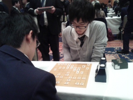 第２３回全国高等学校文化連盟将棋新人大会の様子