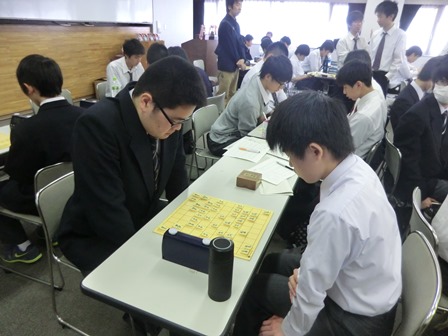 第２３回全国高等学校文化連盟将棋千葉県大会の様子