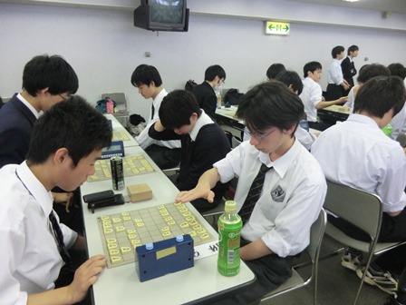 第２３回全国高等学校文化連盟将棋千葉県大会の様子
