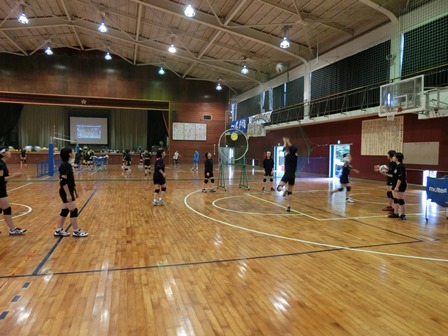 第２回 八千代東高バレーボール教室の様子