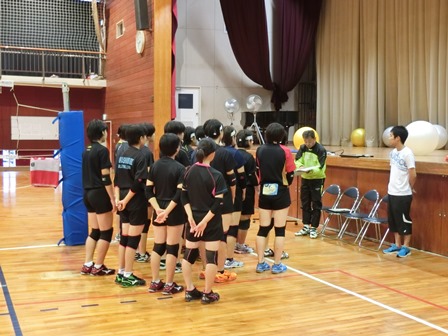 第３回 八千代東高バレーボール教室の様子