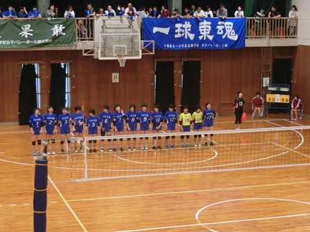 平成29年度  関東高等学校バレーボール大会千葉県予選会の様子