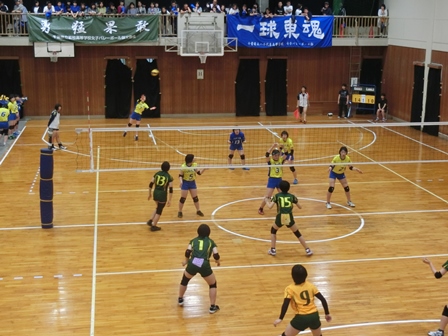 平成29年度  関東高等学校バレーボール大会千葉県予選会の様子