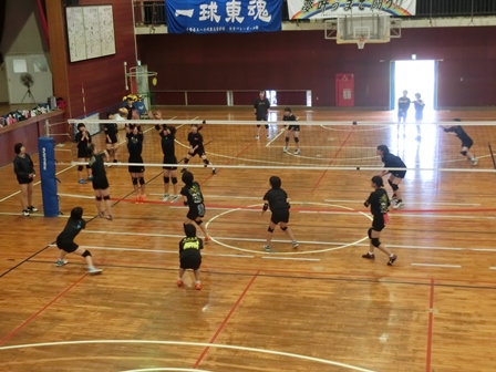 第３回 八千代東高バレーボール教室の様子