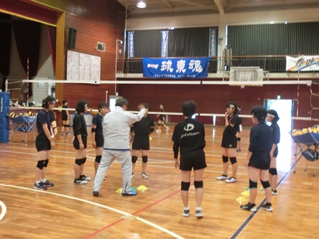 第４回 八千代東高バレーボール教室の様子