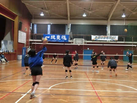 第６回 八千代東高バレーボール教室の様子