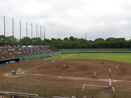 全国高校野球選手権千葉大会2回戦の様子