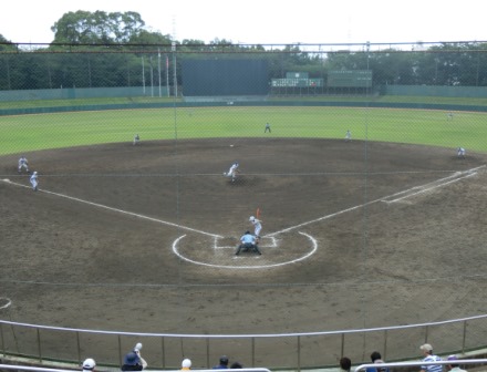 全国高校野球選手権千葉大会2回戦の様子