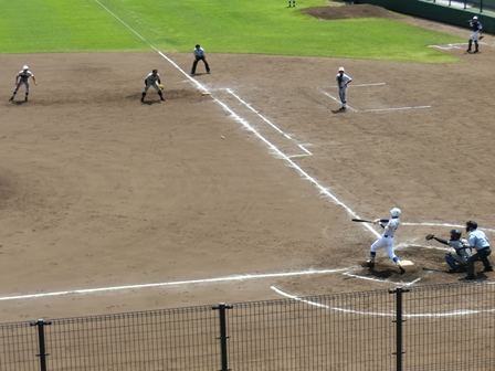 全国高等学校野球選手権千葉大会2回戦の様子