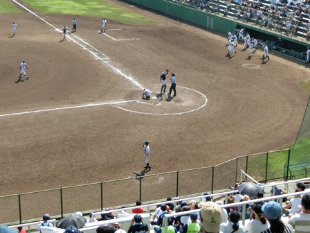 全国高等学校野球選手権千葉大会2回戦の様子