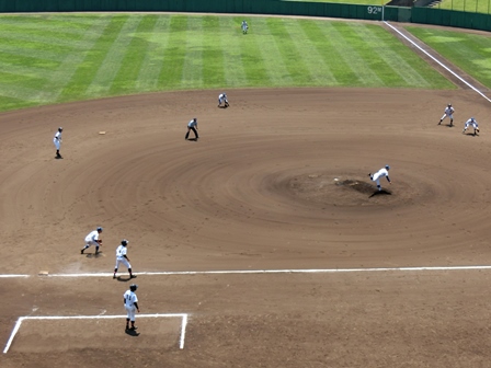 全国高等学校野球選手権千葉大会2回戦の様子