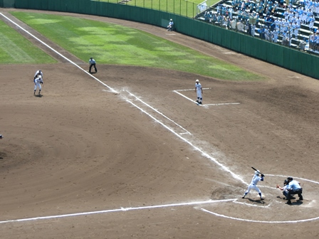 全国高等学校野球選手権千葉大会2回戦の様子