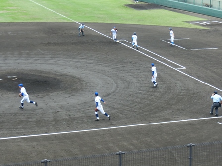 全国高等学校野球選手権千葉大会5回戦の様子