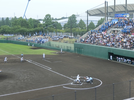 全国高等学校野球選手権千葉大会5回戦の様子