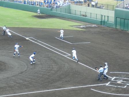 全国高等学校野球選手権千葉大会5回戦の様子