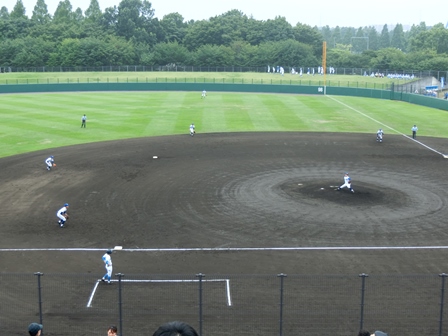 全国高等学校野球選手権千葉大会5回戦の様子
