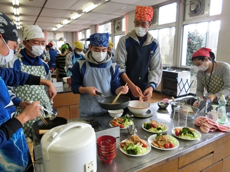 野球部　食育トレーニングの様子