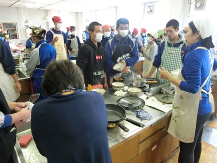 野球部　食育トレーニングの様子