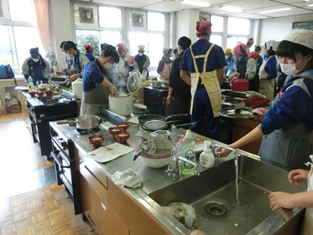 野球部　食育トレーニングの様子