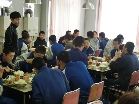 野球部　食育トレーニングの様子