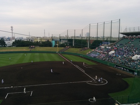 野球部　大会風景