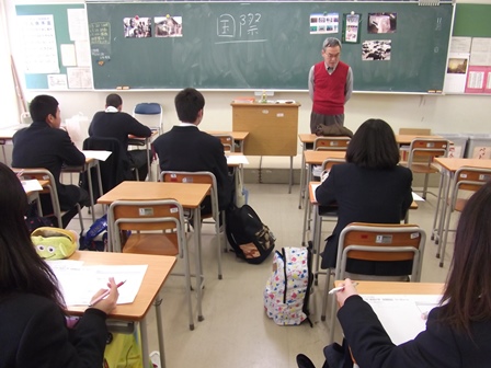 出張模擬授業の様子