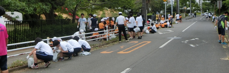 千葉県立八千代東高等学校 村上地区クリーン作戦