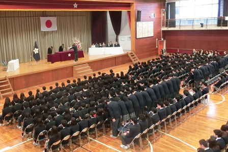 卒業証書授与式の様子2016