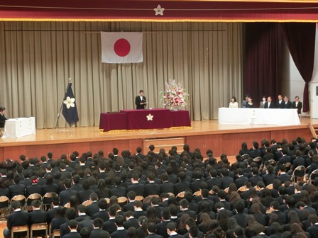 卒業証書授与式の様子2016