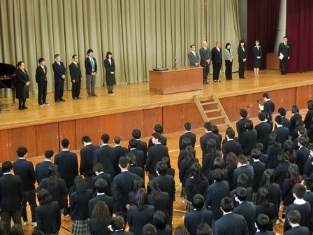 新任式の様子2016