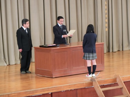 表彰式の様子2016