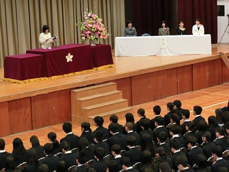 入学式の様子2016