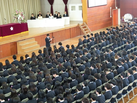 卒業証書授与式の様子2017