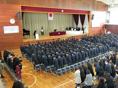卒業証書授与式の様子2017