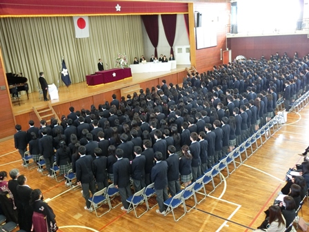 卒業証書授与式の様子2017
