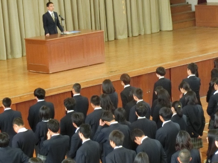 始業式の様子2018