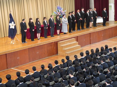 入学式の様子2018