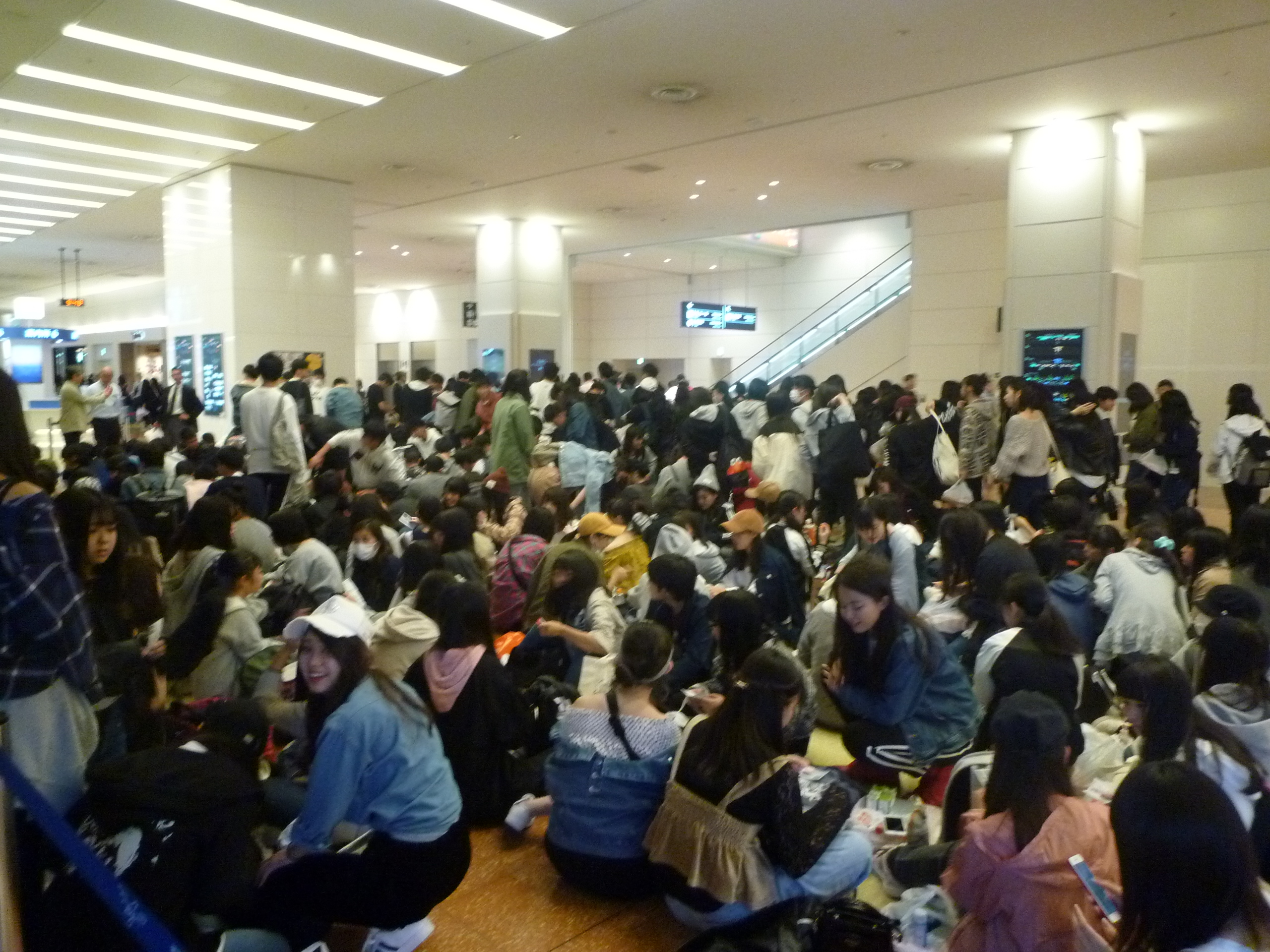 2年修学旅行初日の様子2018