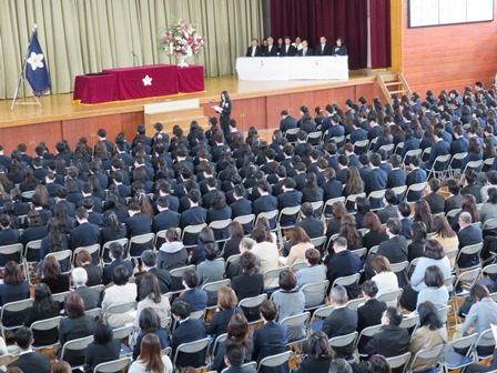 卒業証書授与式の様子2018