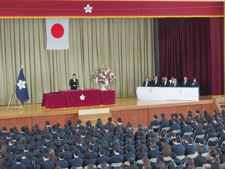 卒業証書授与式の様子2018